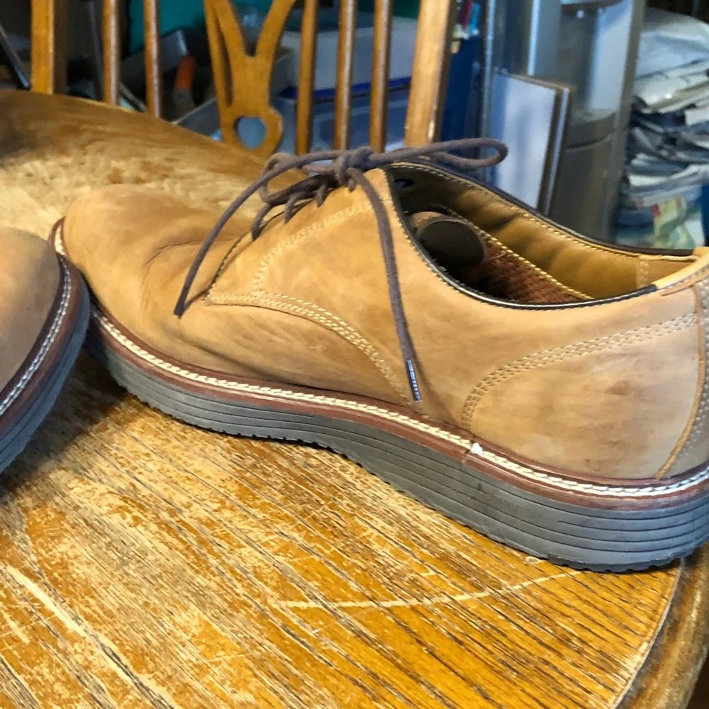 Johnston & Murphy Men's Casual Leather Derby Shoes - Tan
